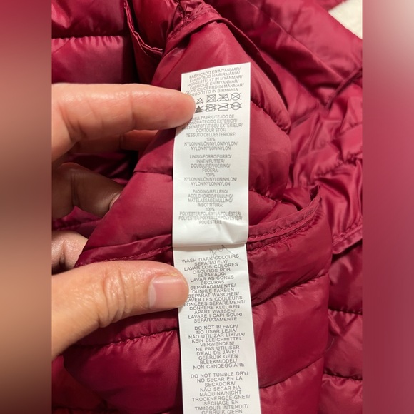 Winter puffer packable long coat by Primark. Red. Large size. - Picture 6 of 10